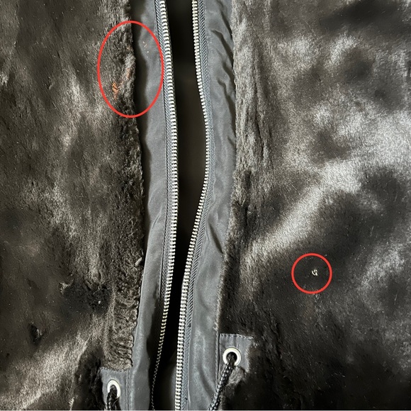 Marc New York Faux Fur Lined Coat, W/Hood, Zips Up & Has String to Adjust Waist - Picture 11 of 16